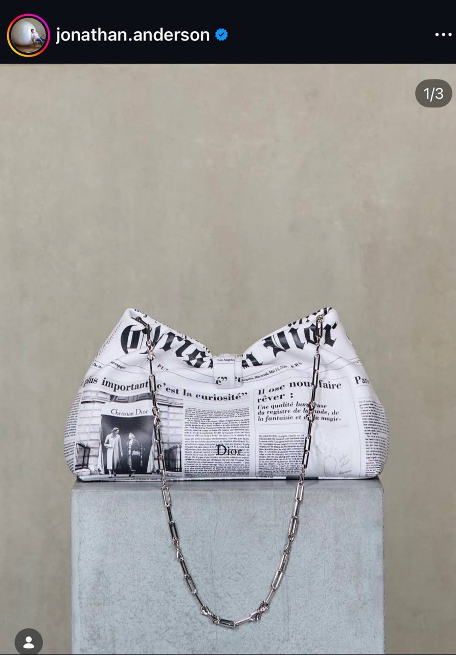 Принт Dior Newspaper