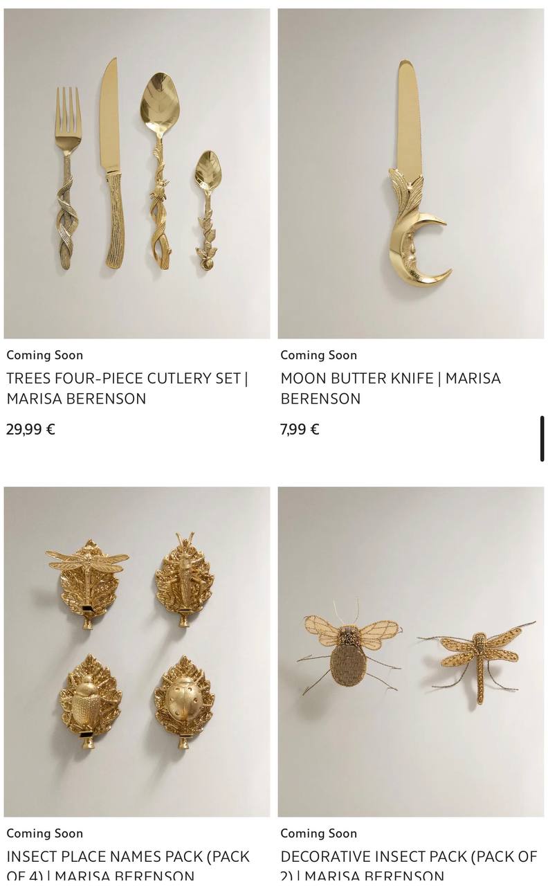 Коллекция Марисы для Zara Home