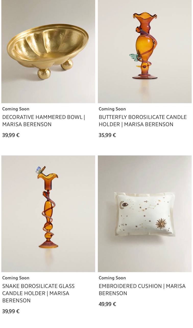 Коллекция Марисы для Zara Home