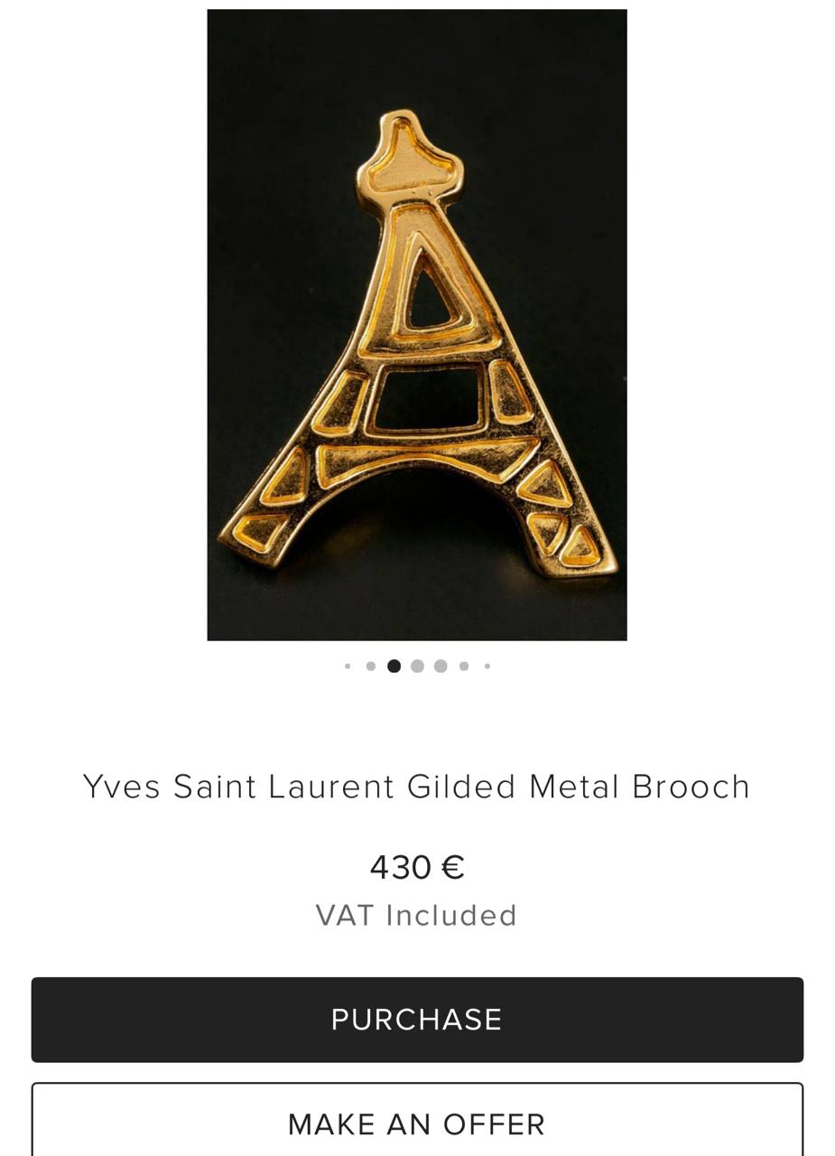 Привезла в Москву броши YSL
