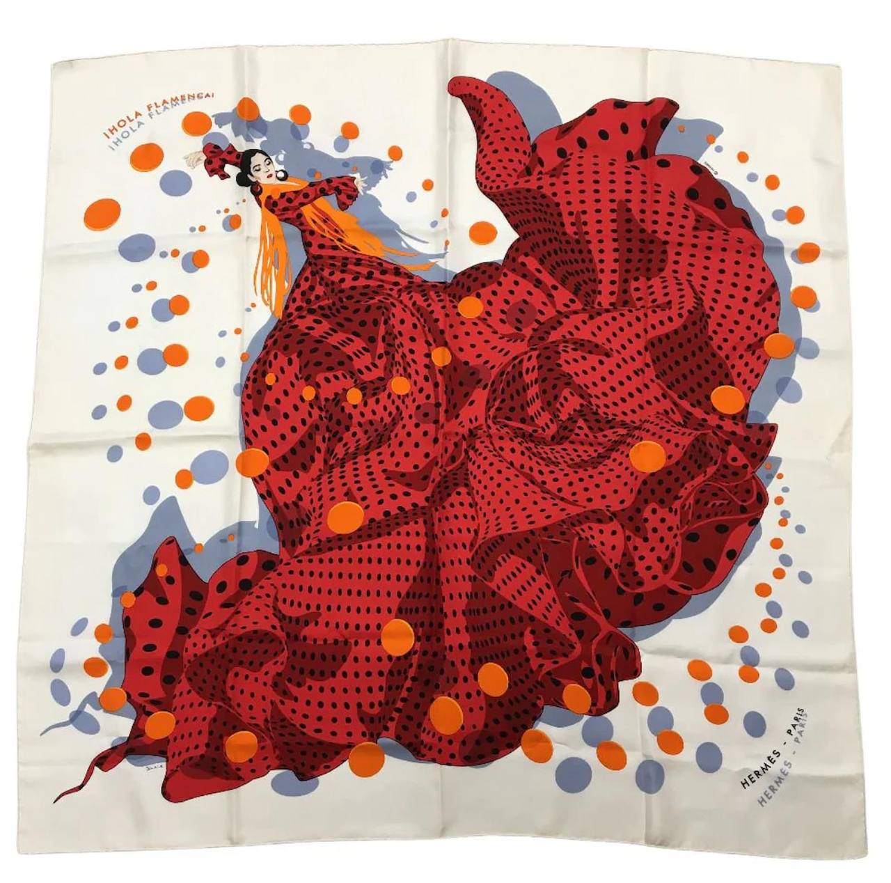 Платок Hermès Hola Flamenco